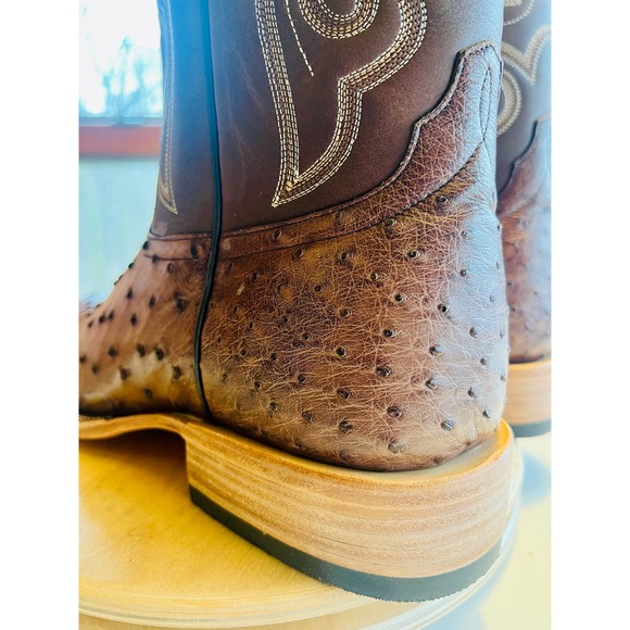 HORSE POWER Cowboy Boots TOP HAND KANGO TOBACCO FQ OSTRICH - HP8001 Mens 11.5 D - Picture 3 of 6